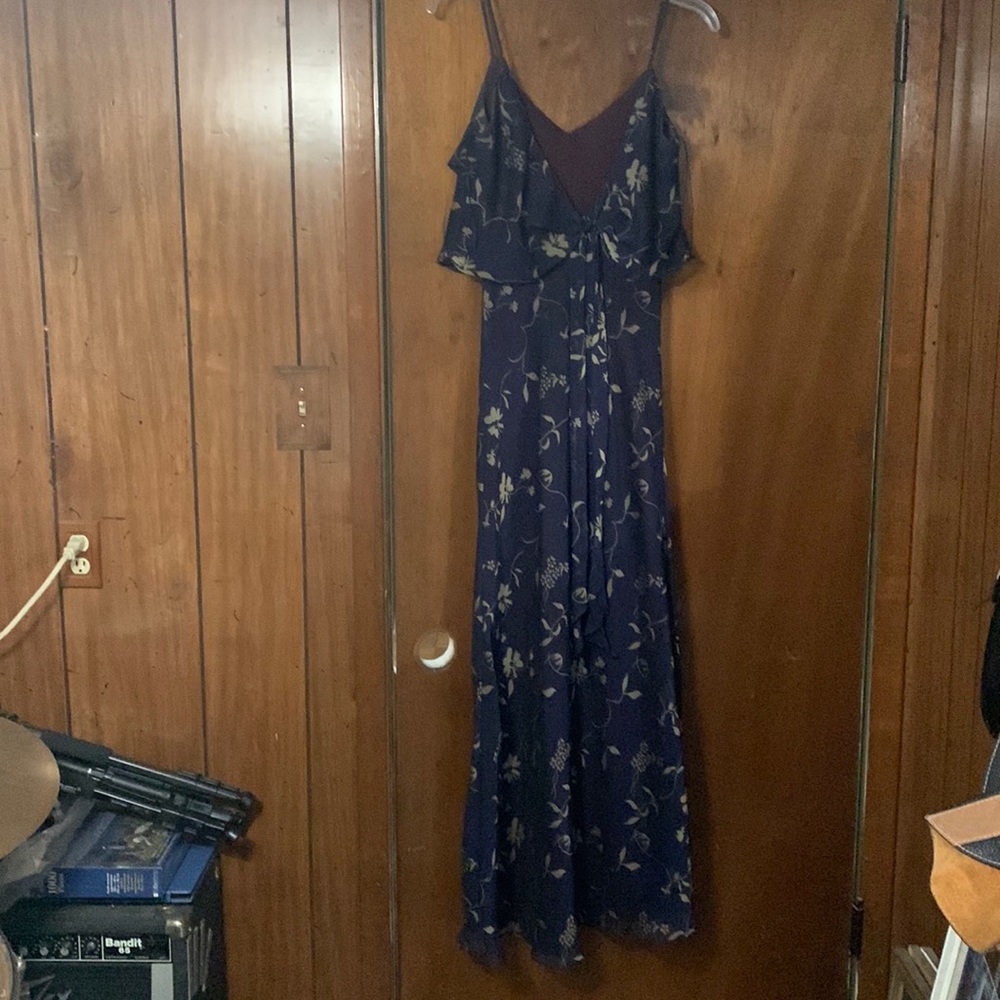 Caren desireé flowy blue patterned dress size 4